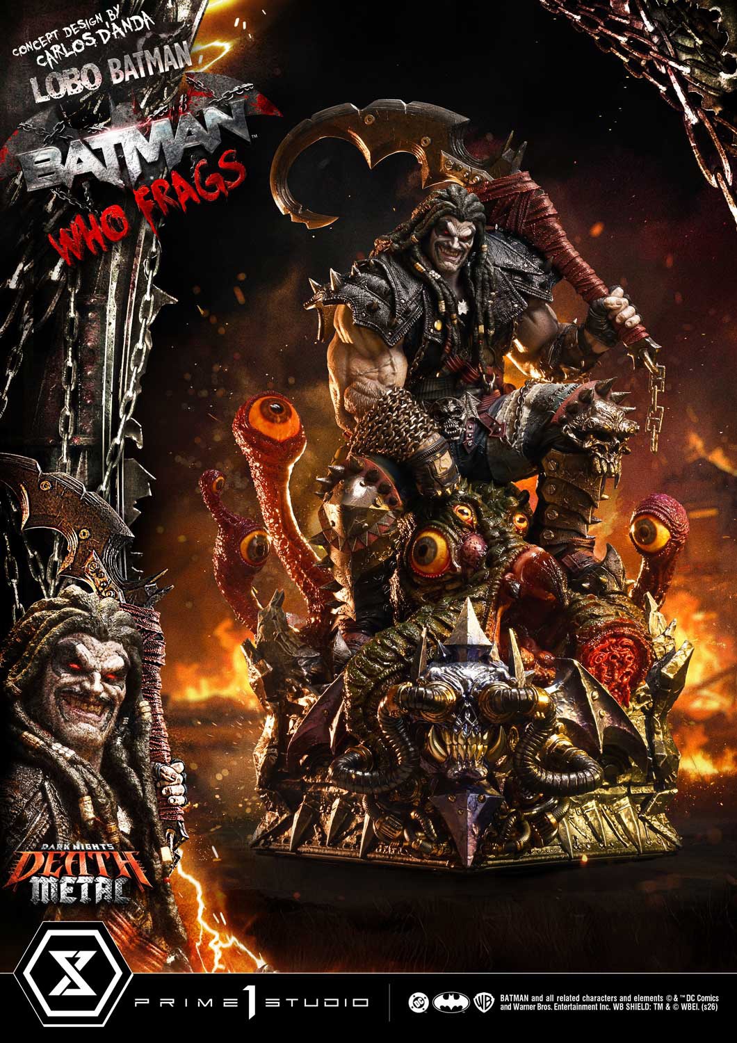 DC Comics Lobo Batman: Batman Who Frags 1:3 Scale Statue  (Prototype Shown) View 2
