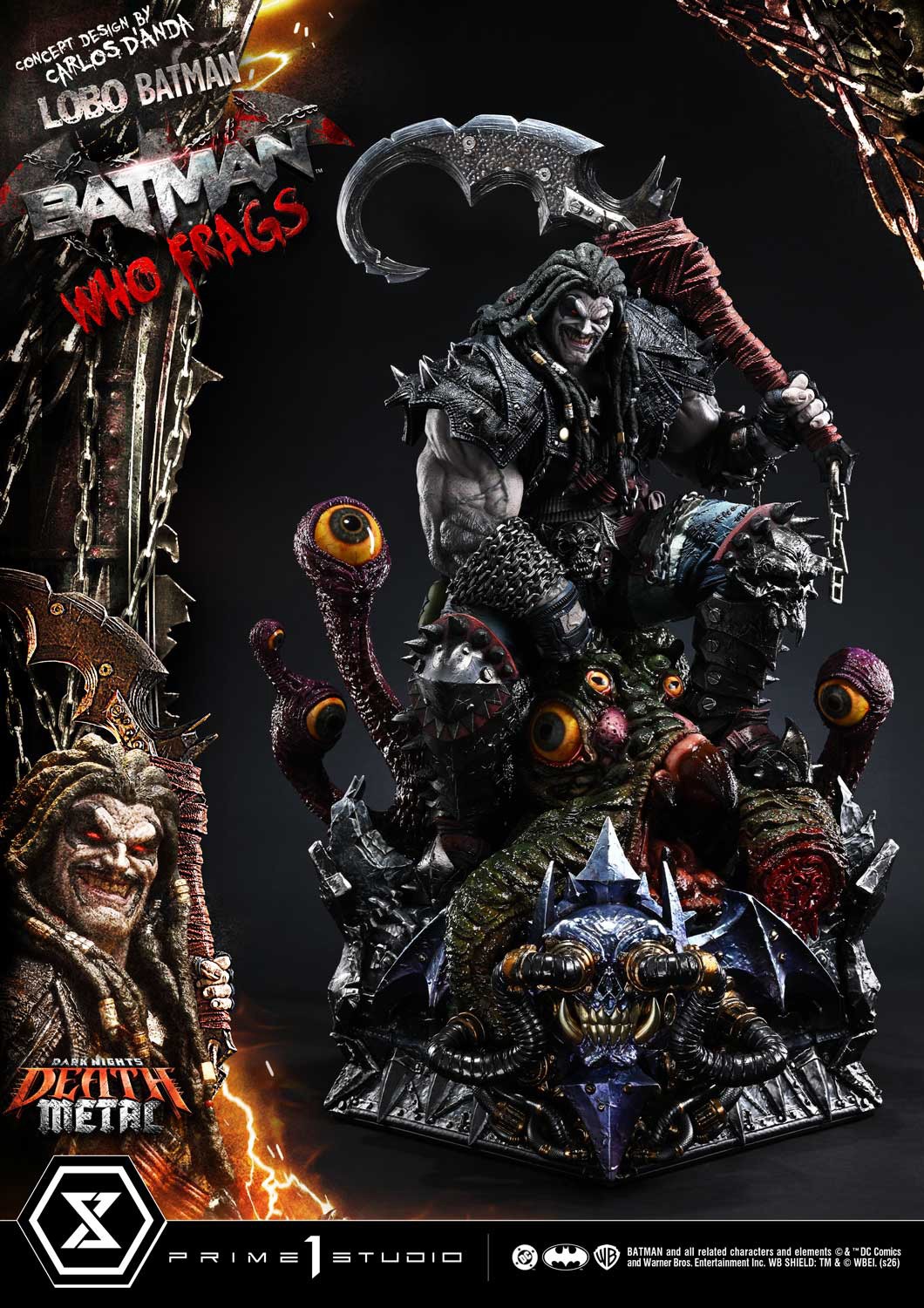 DC Comics Lobo Batman: Batman Who Frags 1:3 Scale Statue  (Prototype Shown) View 7