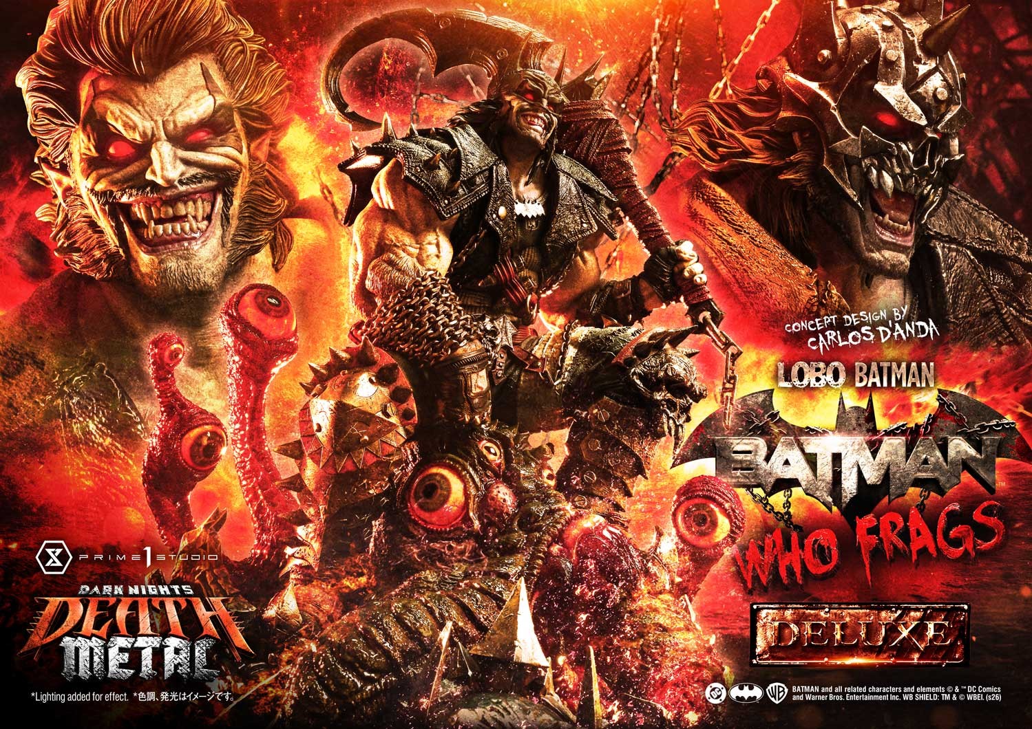 DC Comics Lobo Batman: Batman Who Frags (Deluxe Version) 1:3 Scale Statue  (Prototype Shown) View 1
