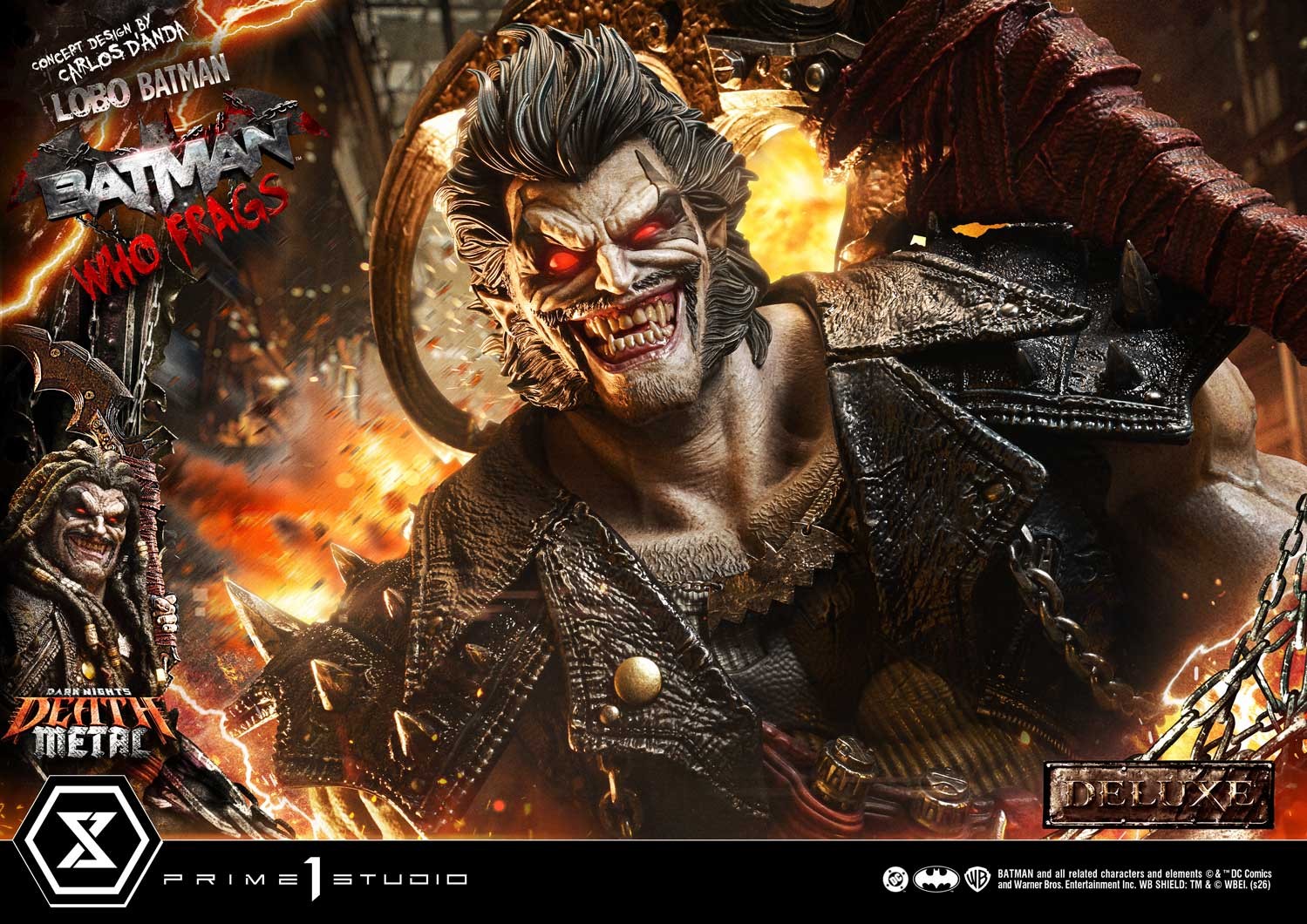 DC Comics Lobo Batman: Batman Who Frags (Deluxe Version) 1:3 Scale Statue  (Prototype Shown) View 3