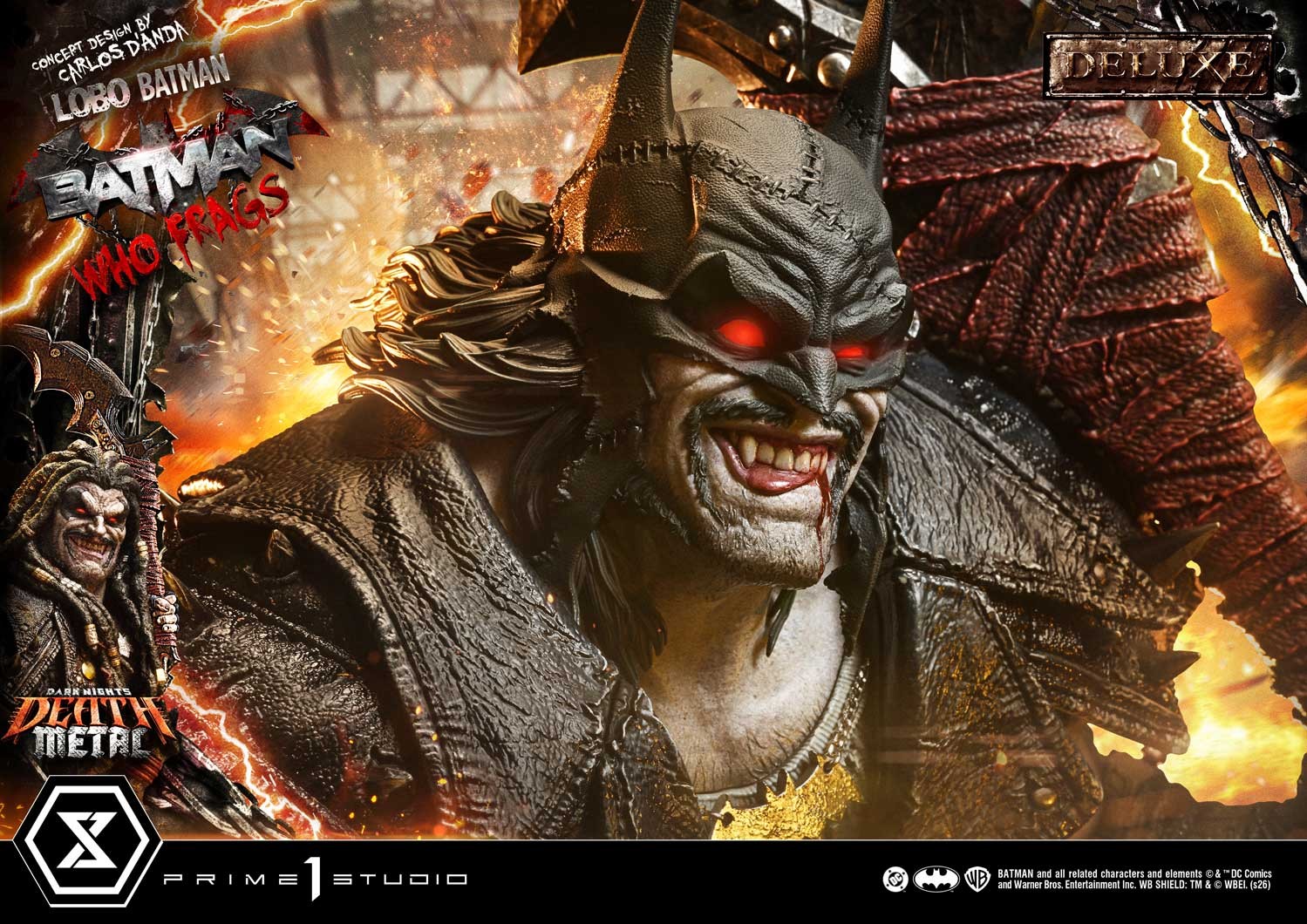 DC Comics Lobo Batman: Batman Who Frags (Deluxe Version) 1:3 Scale Statue  (Prototype Shown) View 5