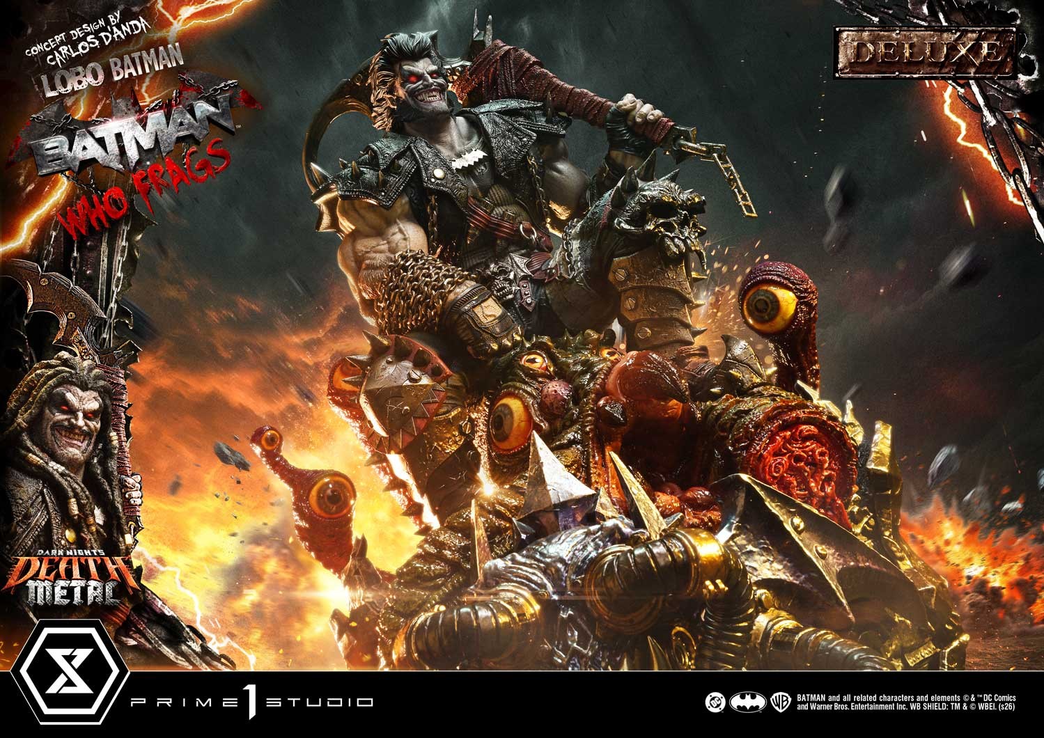 DC Comics Lobo Batman: Batman Who Frags (Deluxe Version) 1:3 Scale Statue  (Prototype Shown) View 9