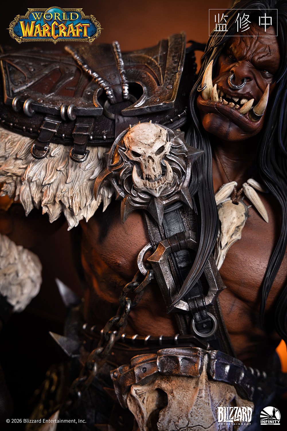 Warcraft Grommash Hellscream Bust  (Prototype Shown) View 7