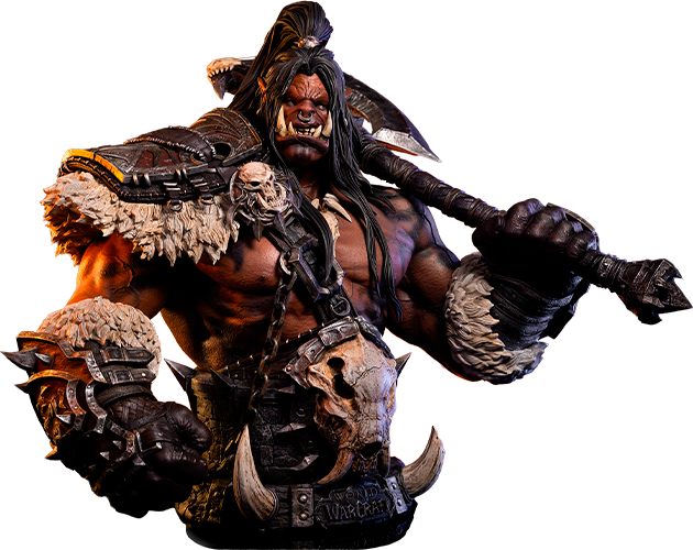 Warcraft Grommash Hellscream Bust  (Prototype Shown) View 17