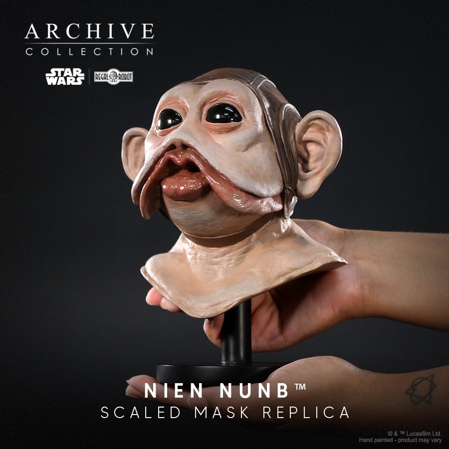 Star Wars Nien Nunb Mask Prop Replica  (Prototype Shown) View 3