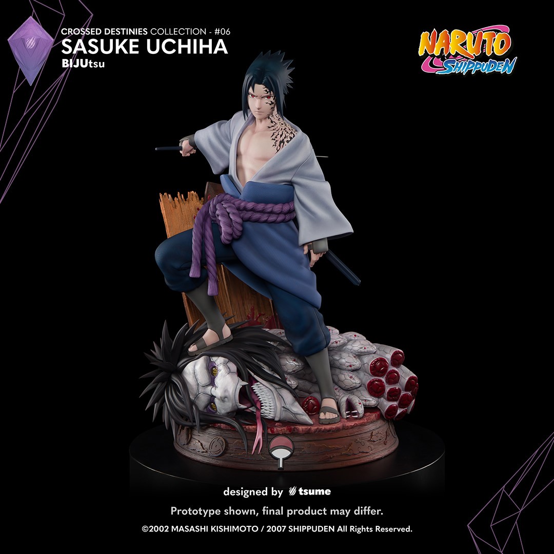 Naruto: Shippuden Sasuke Uchiha BIJUtsu Quarter Scale Statue  (Prototype Shown) View 1