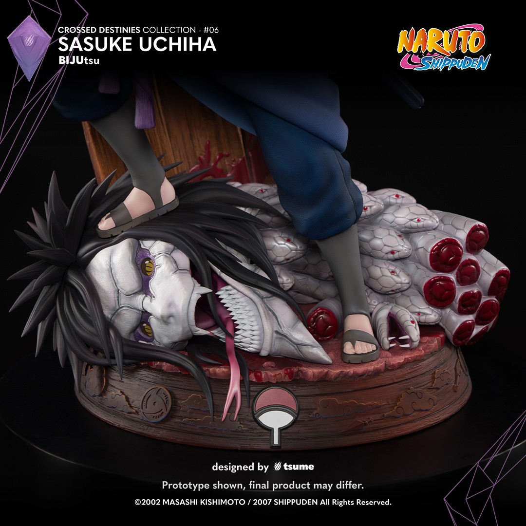 Naruto: Shippuden Sasuke Uchiha BIJUtsu Quarter Scale Statue  (Prototype Shown) View 4