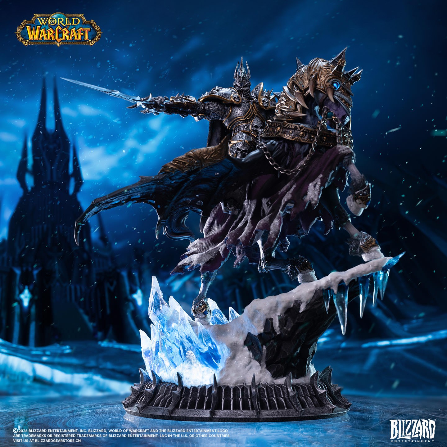 Warcraft The Lich King & Invincible (14-Inch) Statues  (Prototype Shown) View 1