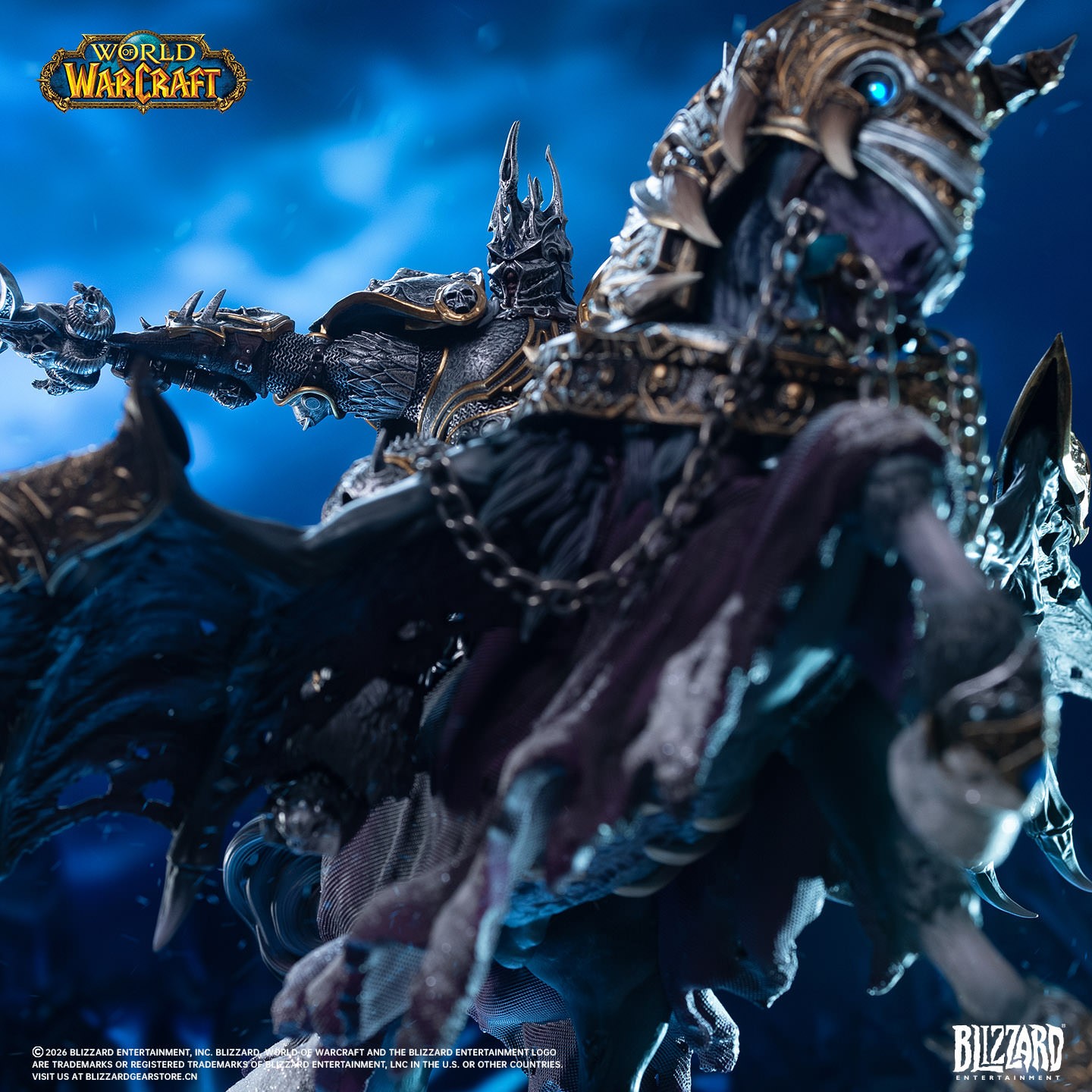 Warcraft The Lich King & Invincible (14-Inch) Statues  (Prototype Shown) View 3