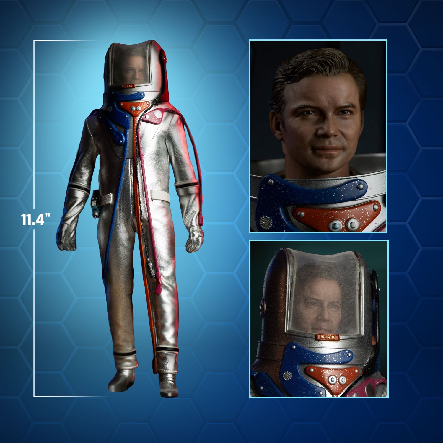Star Trek Captain James T. Kirk (Environmental Spacesuit Edition) Sixth Scale Figure  (Prototype Shown) View 2