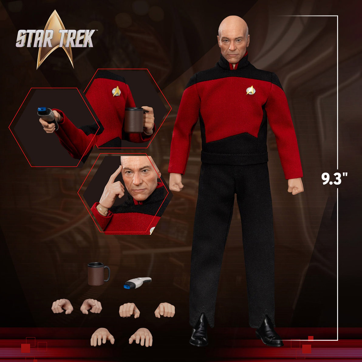 Star Trek Jean-Luc Picard Action Figure  (Prototype Shown) View 2