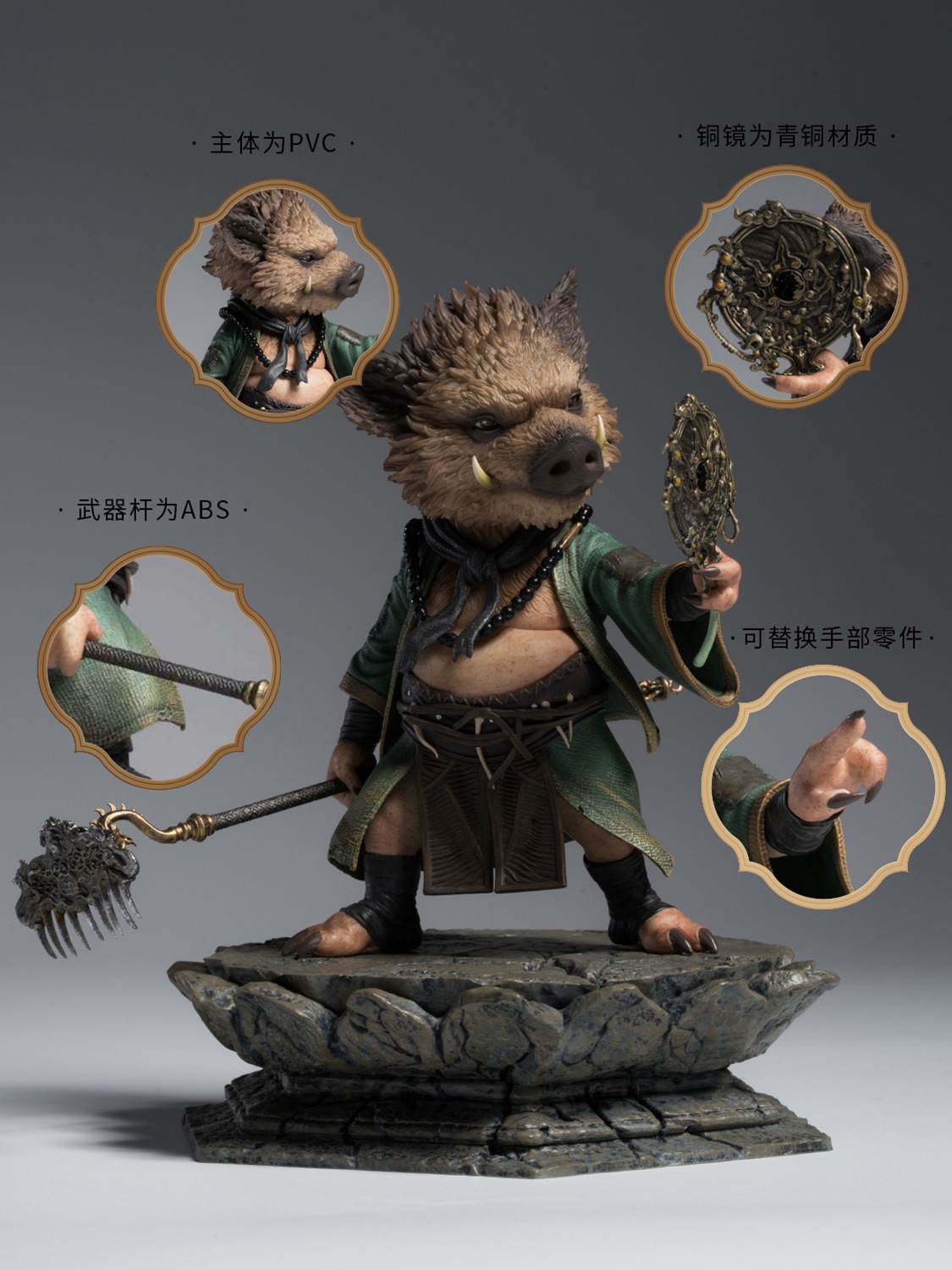 Black Myth: Wukong Zhu Bajie Figurine  (Prototype Shown) View 14