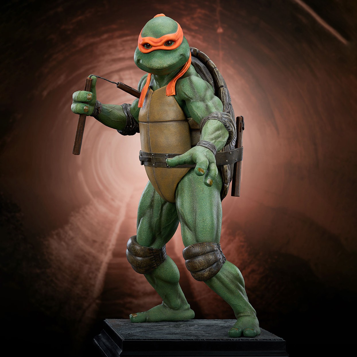 Teenage Mutant Ninja Turtles TMNT - Michelangelo 1:2 Scale Statue  (Prototype Shown) View 1