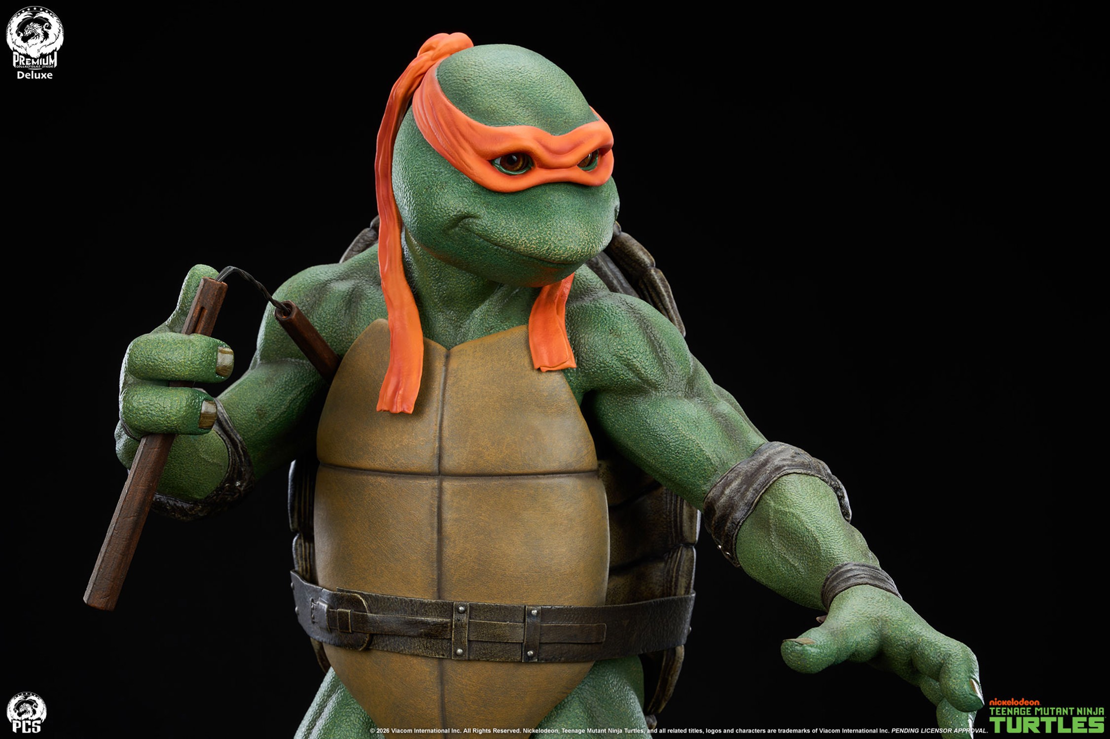 Teenage Mutant Ninja Turtles TMNT – Michelangelo (Deluxe Edition) 1:2 Scale Statue  (Prototype Shown) View 6