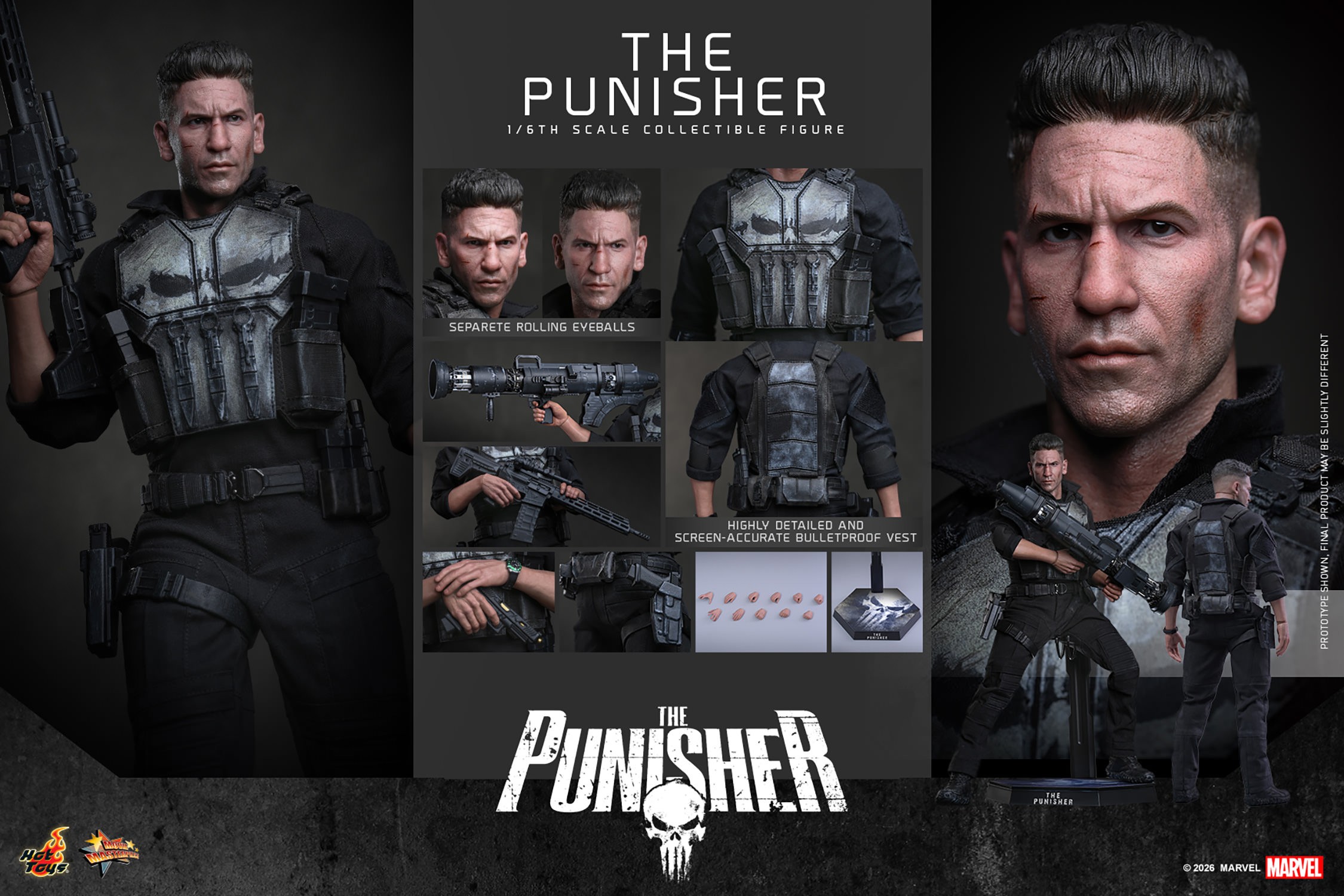 Marvel The Punisher Sixth Scale Figure  (Prototype Shown) View 24