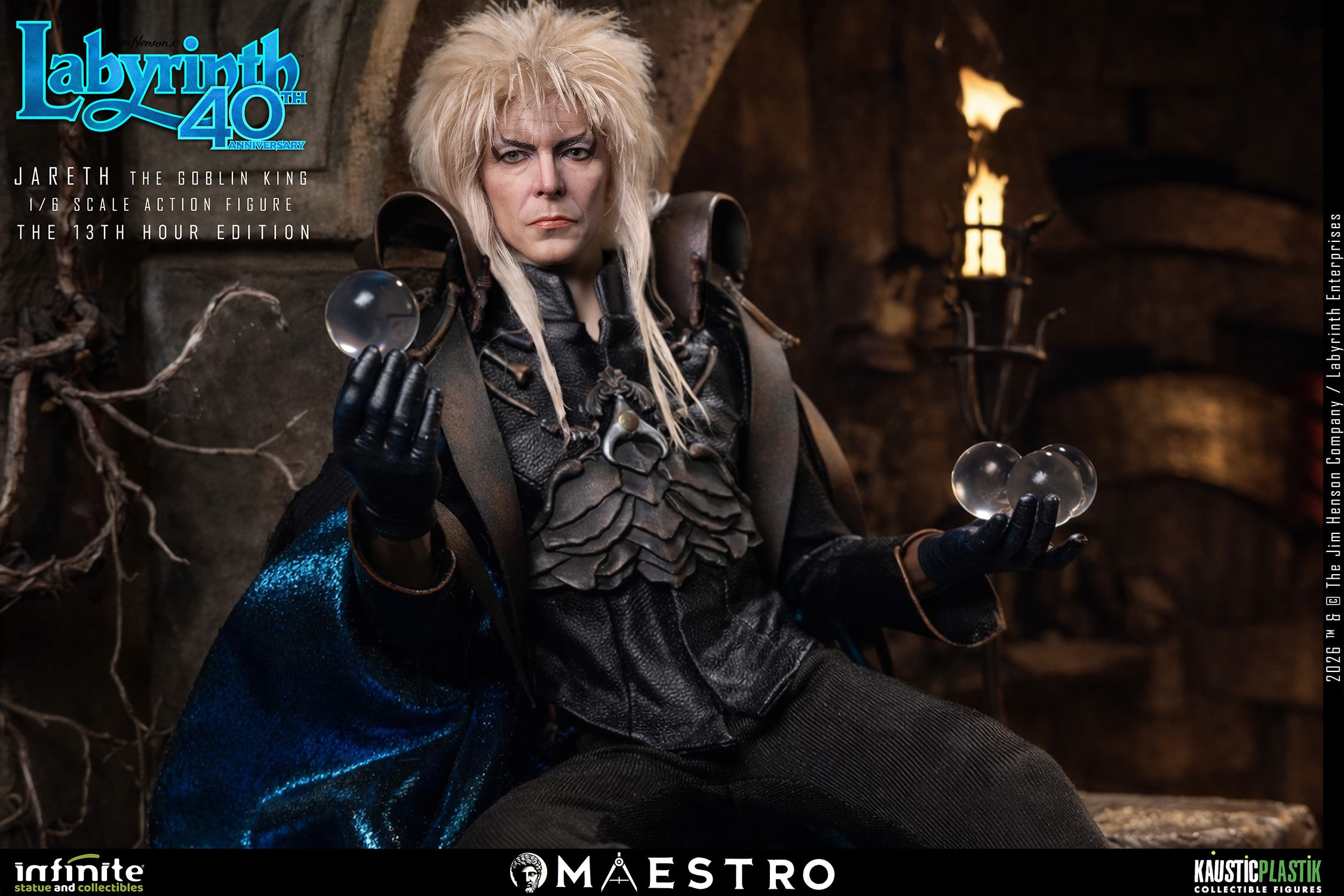 Labyrinth Jareth the Goblin King (The 13th Hour Edition) Sixth Scale Figure  (Prototype Shown) View 12
