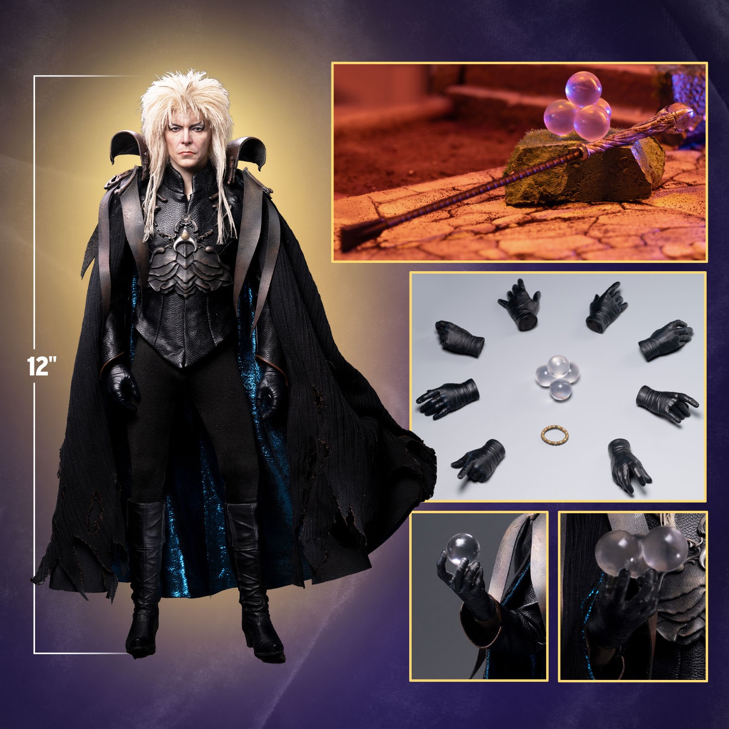 Labyrinth Jareth the Goblin King (The 13th Hour Edition) Sixth Scale Figure  (Prototype Shown) View 2