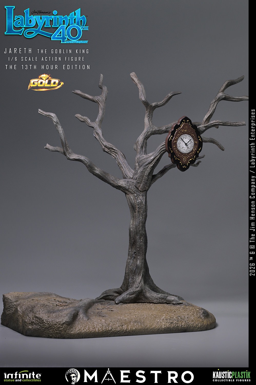 Labyrinth Jareth the Goblin King (The 13th Hour Edition) Gold Sixth Scale Figure  (Prototype Shown) View 11