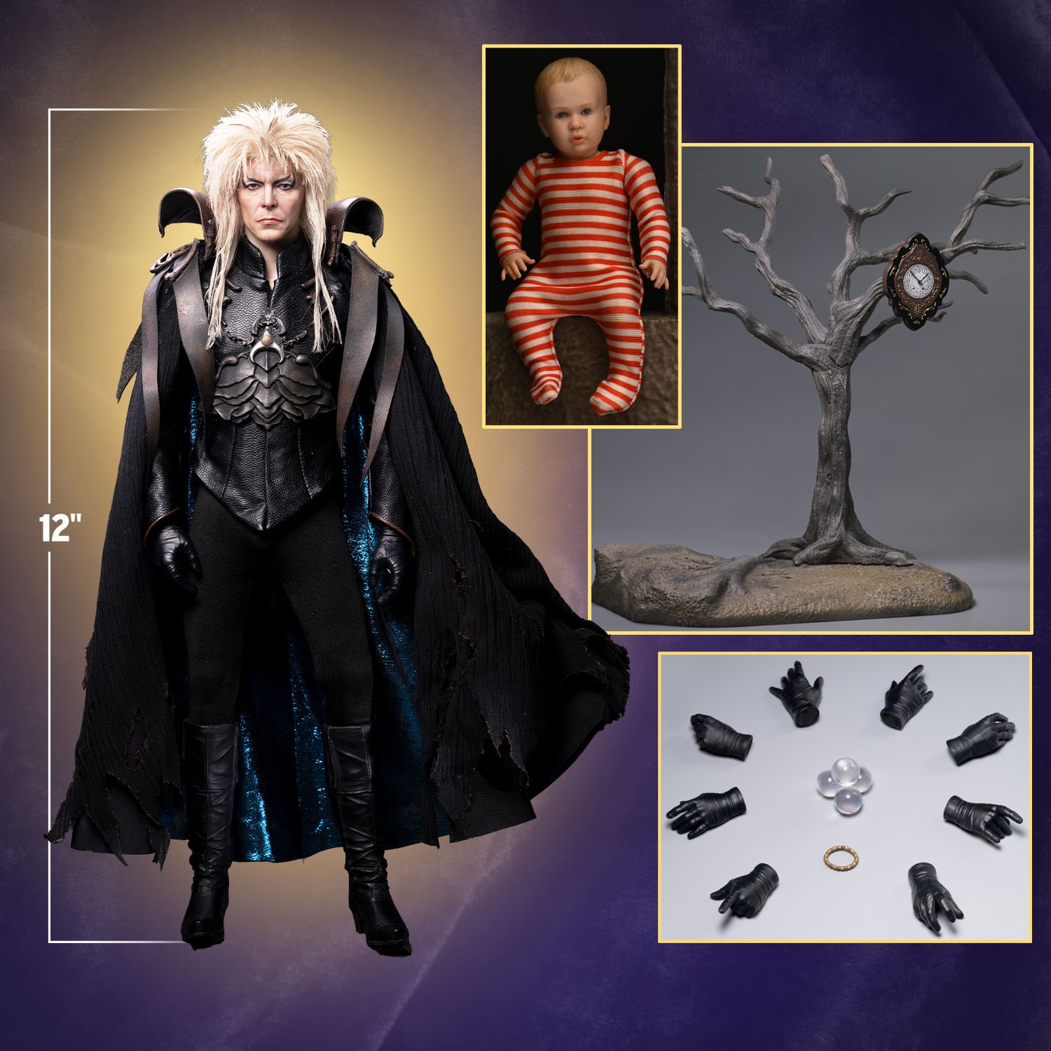 Labyrinth Jareth the Goblin King (The 13th Hour Edition) Gold Sixth Scale Figure  (Prototype Shown) View 2