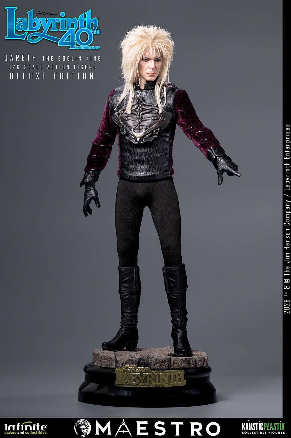 Labyrinth Jareth the Goblin King (Deluxe Edition) Sixth Scale Figure  (Prototype Shown) View 4