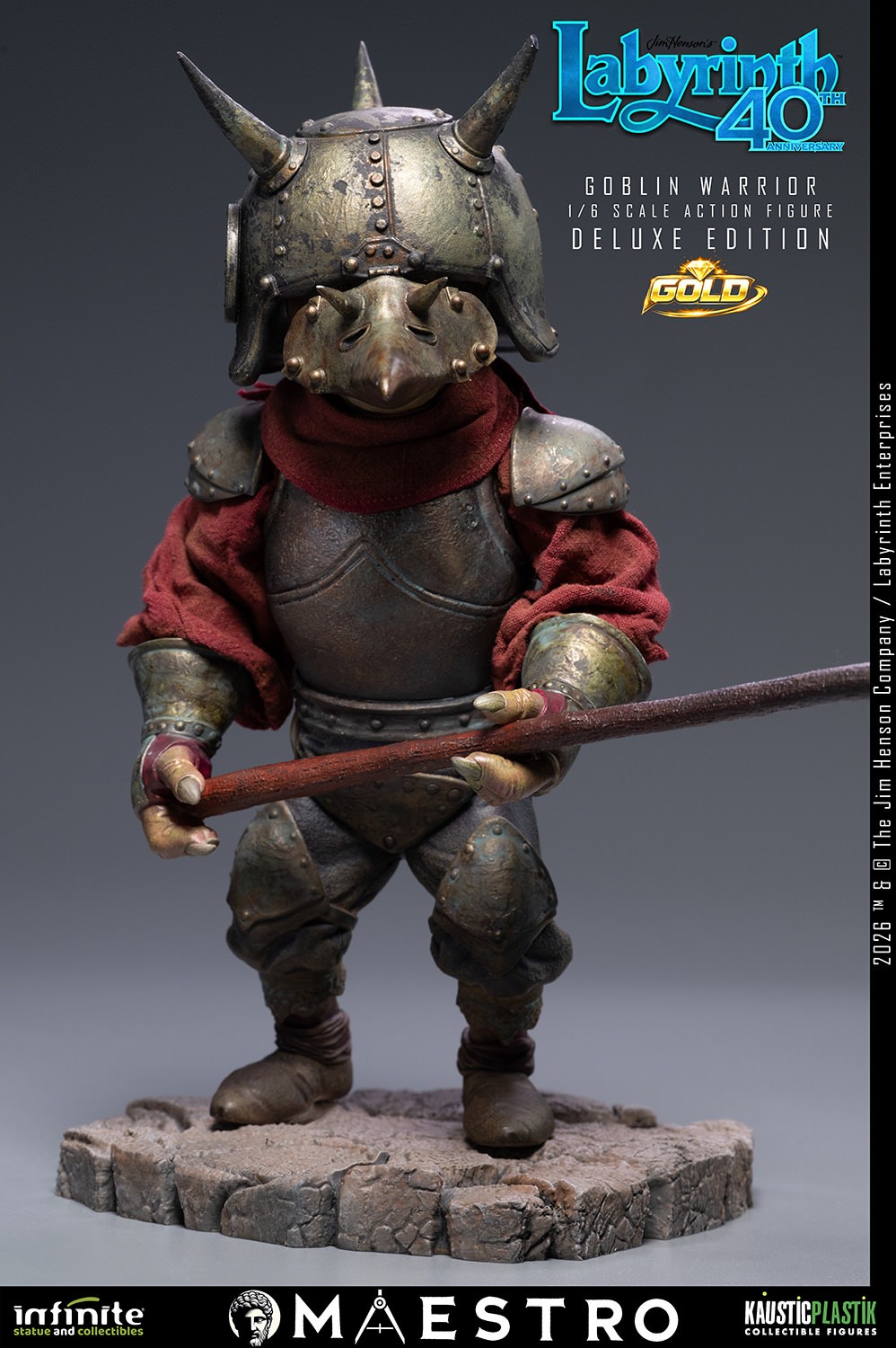 Labyrinth Jareth the Goblin King (Deluxe Edition) Gold Sixth Scale Figure  (Prototype Shown) View 7