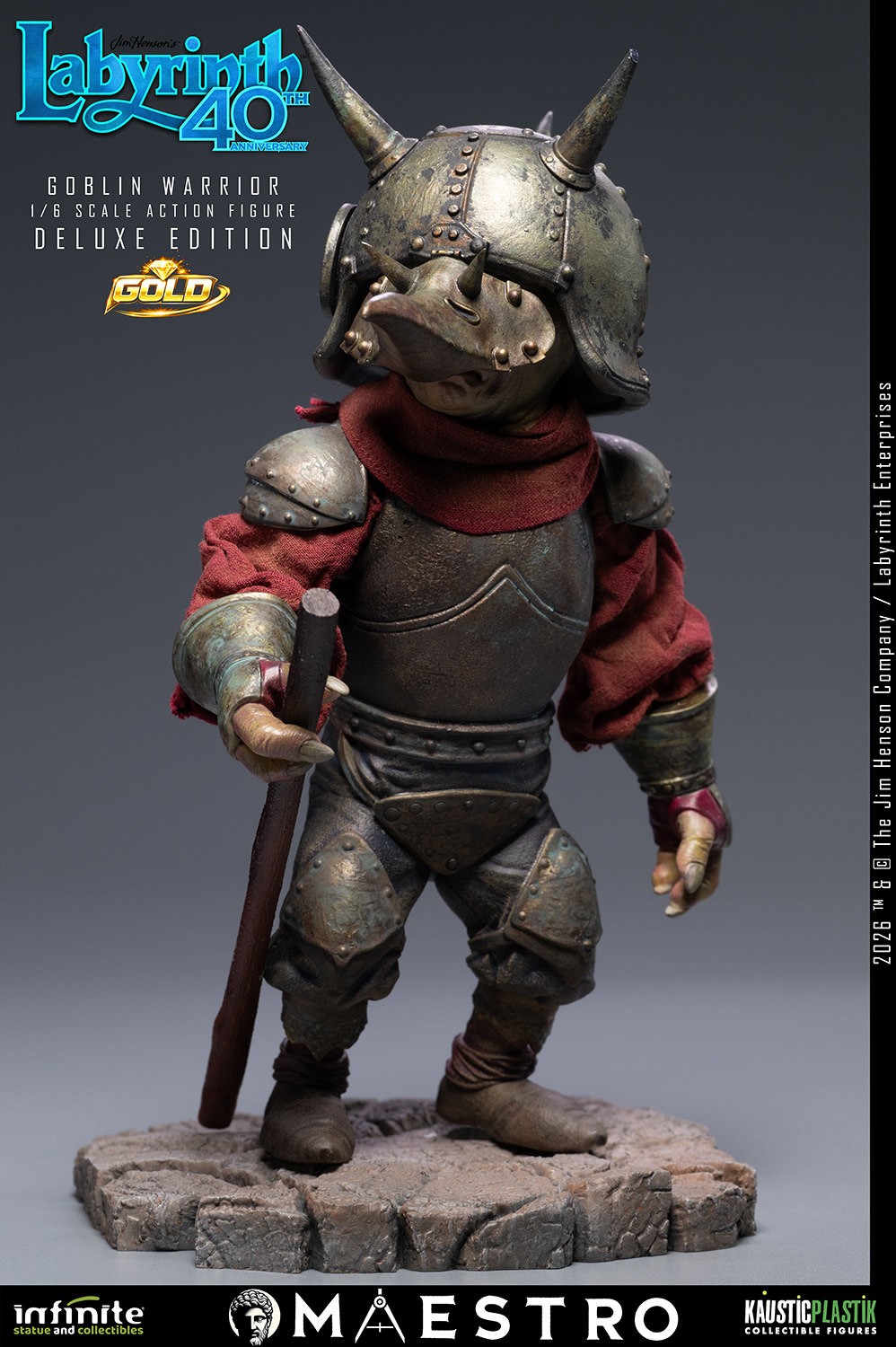 Labyrinth Jareth the Goblin King (Deluxe Edition) Gold Sixth Scale Figure  (Prototype Shown) View 8