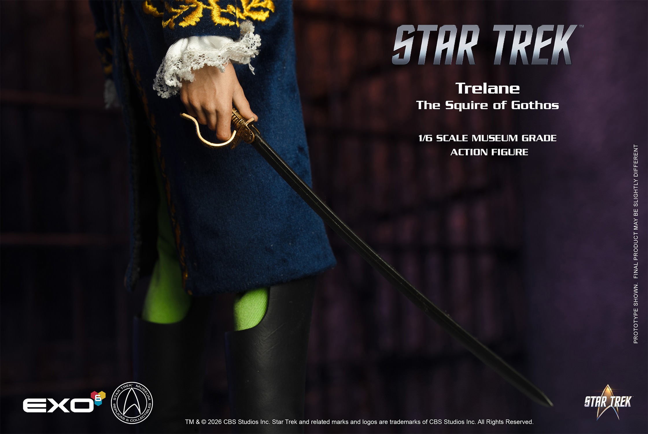 Star Trek Trelane, The Squire of Gothos Sixth Scale Figure  (Prototype Shown) View 5