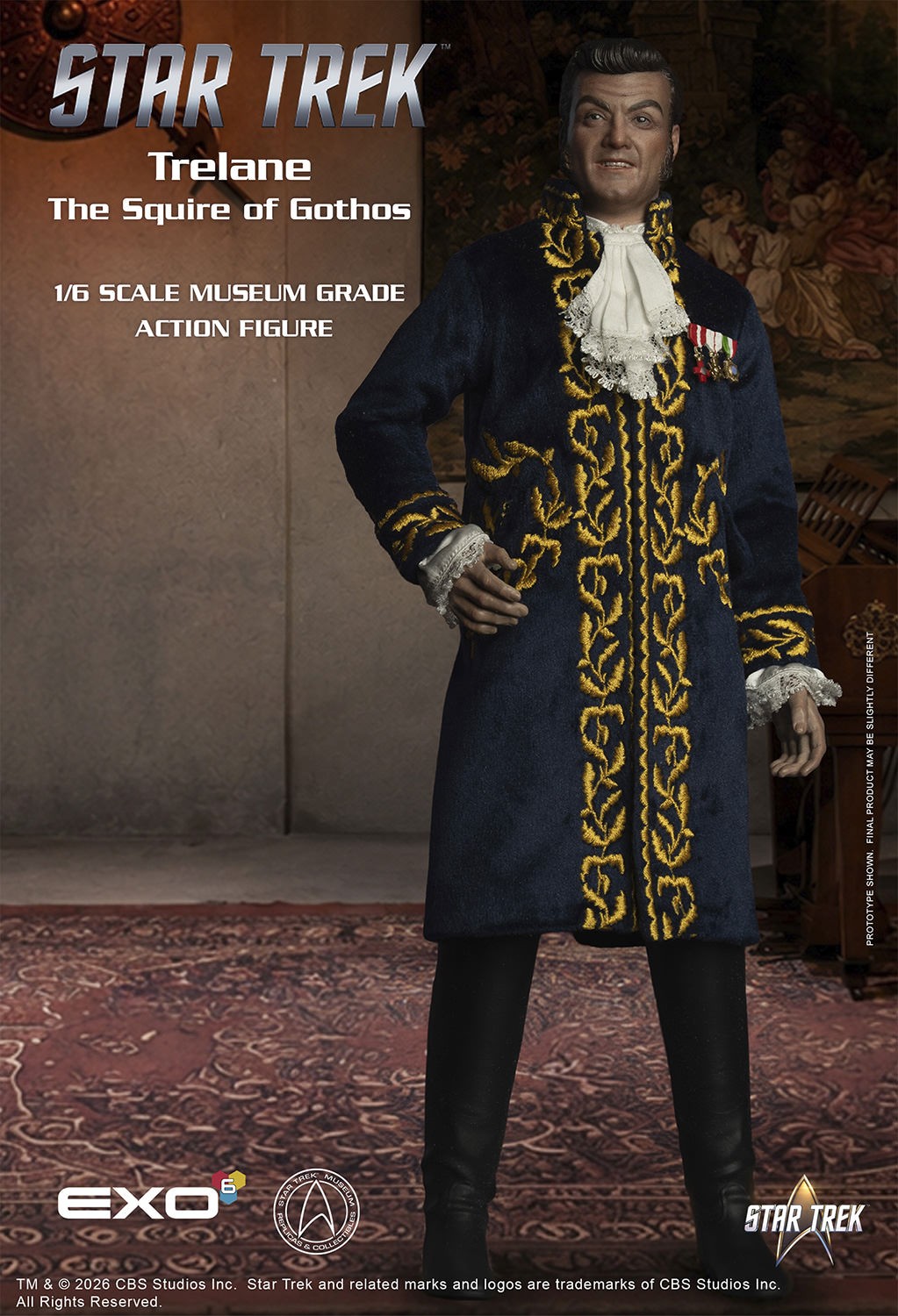 Star Trek Trelane, The Squire of Gothos Sixth Scale Figure  (Prototype Shown) View 8