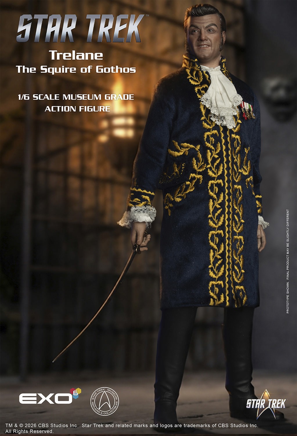 Star Trek Trelane, The Squire of Gothos Sixth Scale Figure  (Prototype Shown) View 9