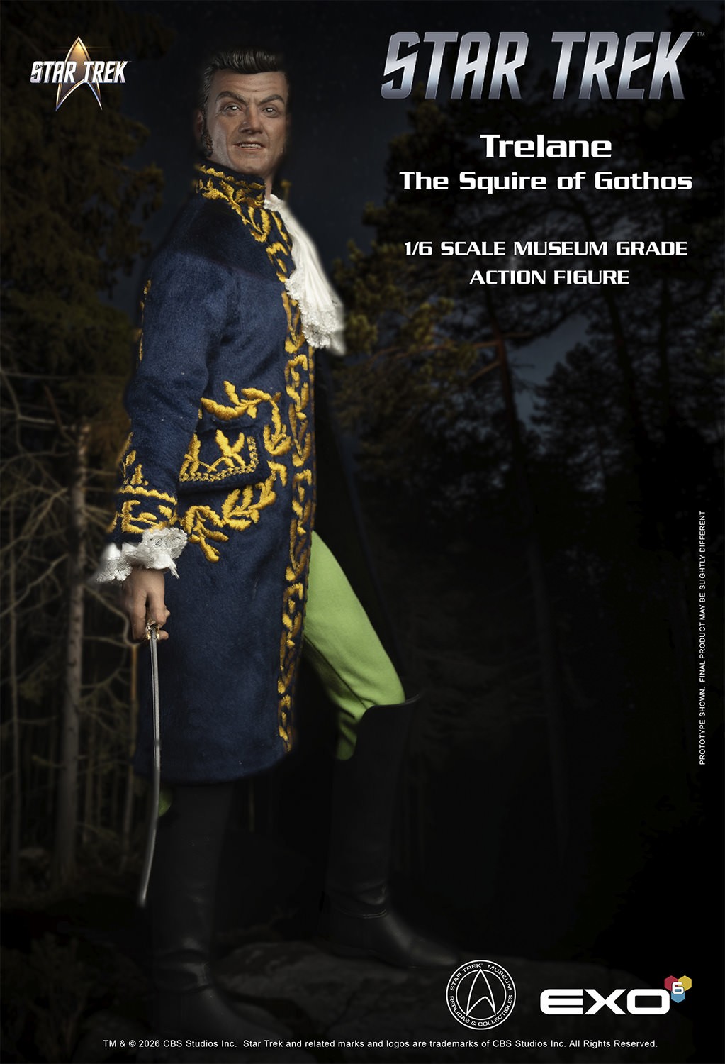 Star Trek Trelane, The Squire of Gothos Sixth Scale Figure  (Prototype Shown) View 11