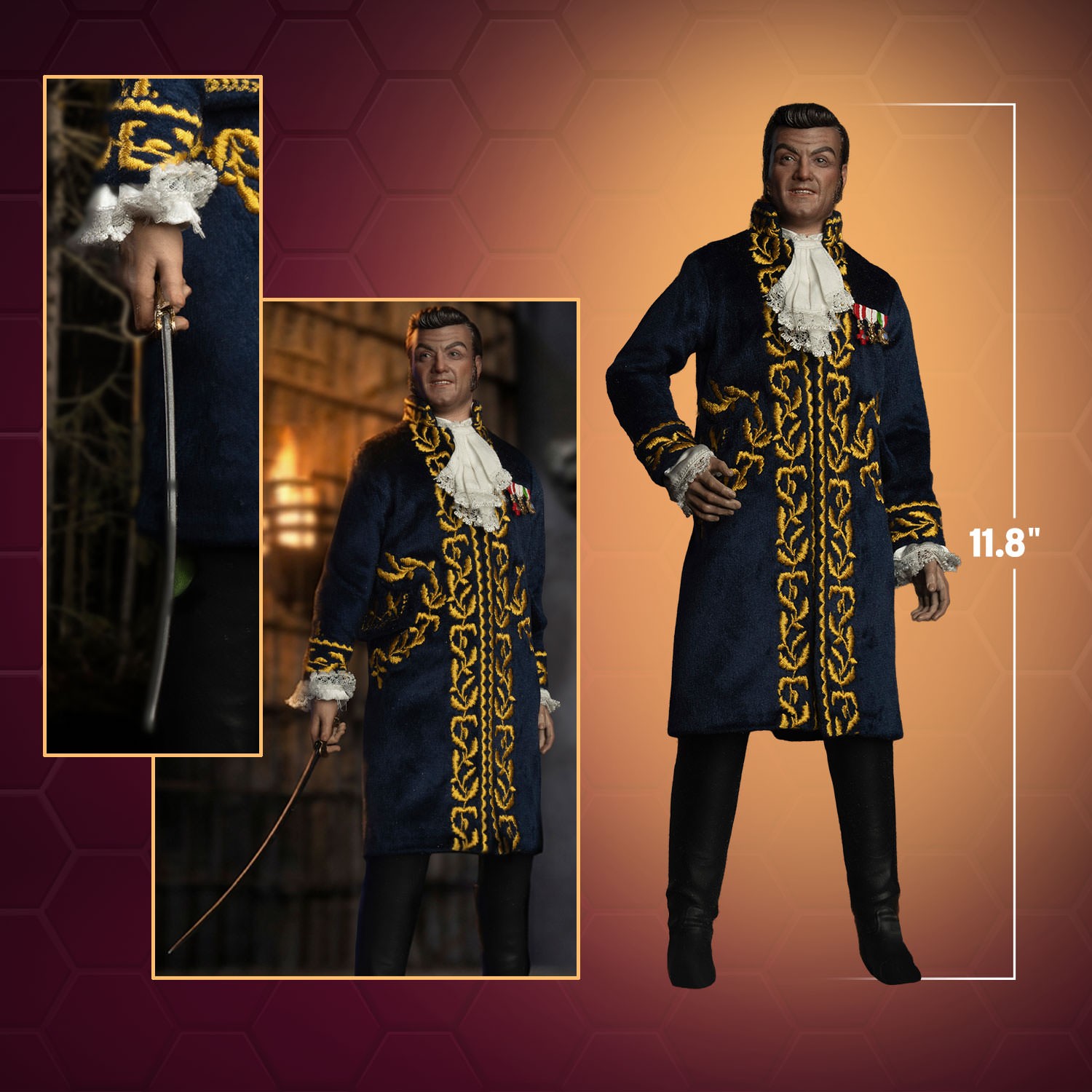 Star Trek Trelane, The Squire of Gothos Sixth Scale Figure  (Prototype Shown) View 2