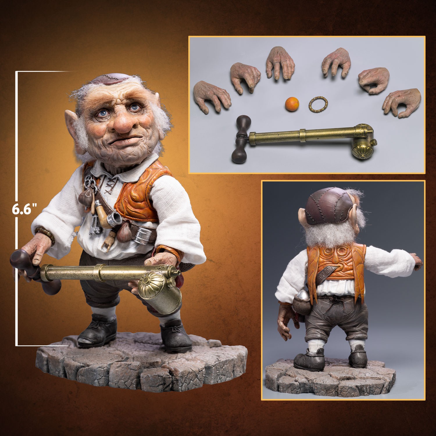 Labyrinth Hoggle the Dwarf Sixth Scale Figure  (Prototype Shown) View 2