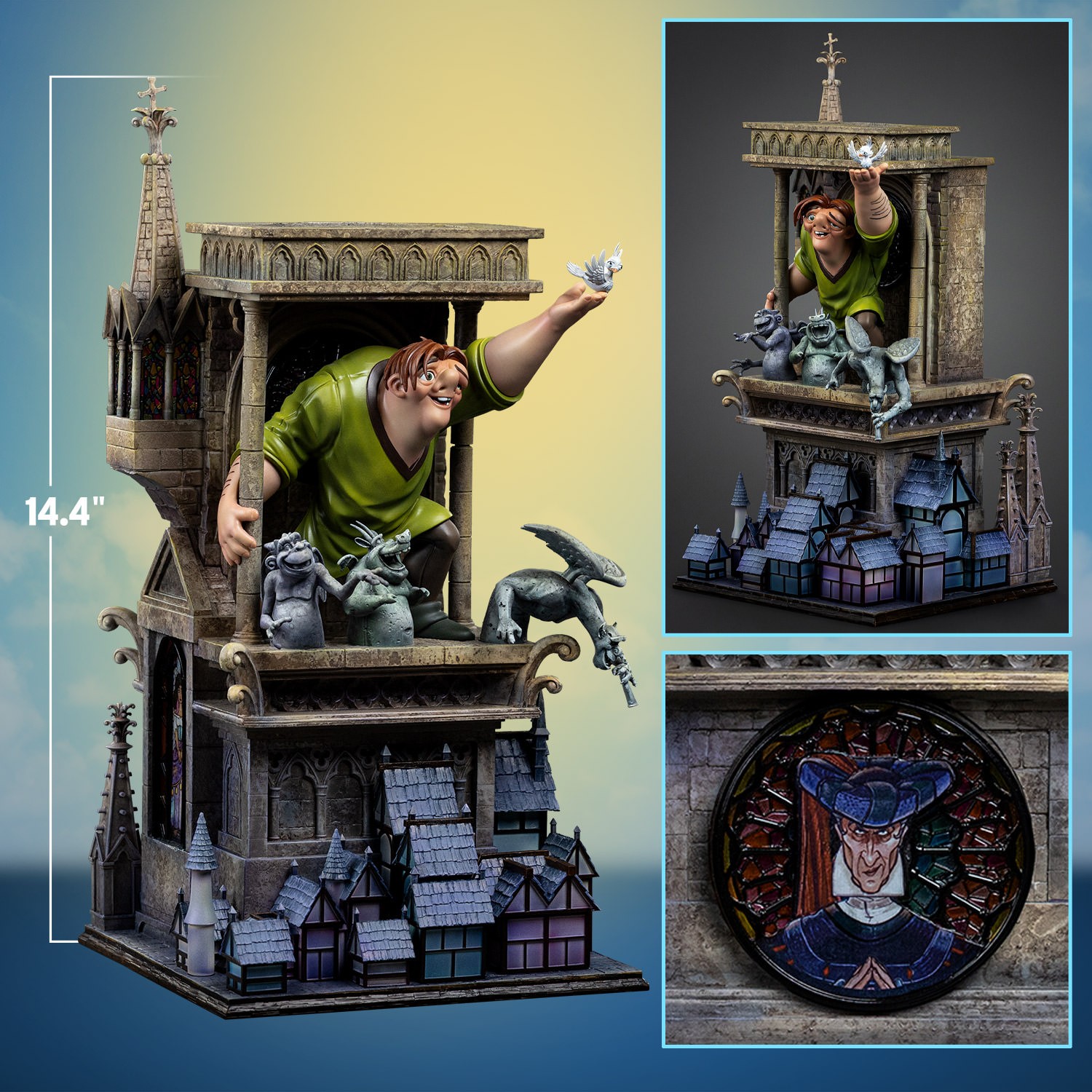 Disney Quasimodo 1:10 Scale Statue  (Prototype Shown) View 2