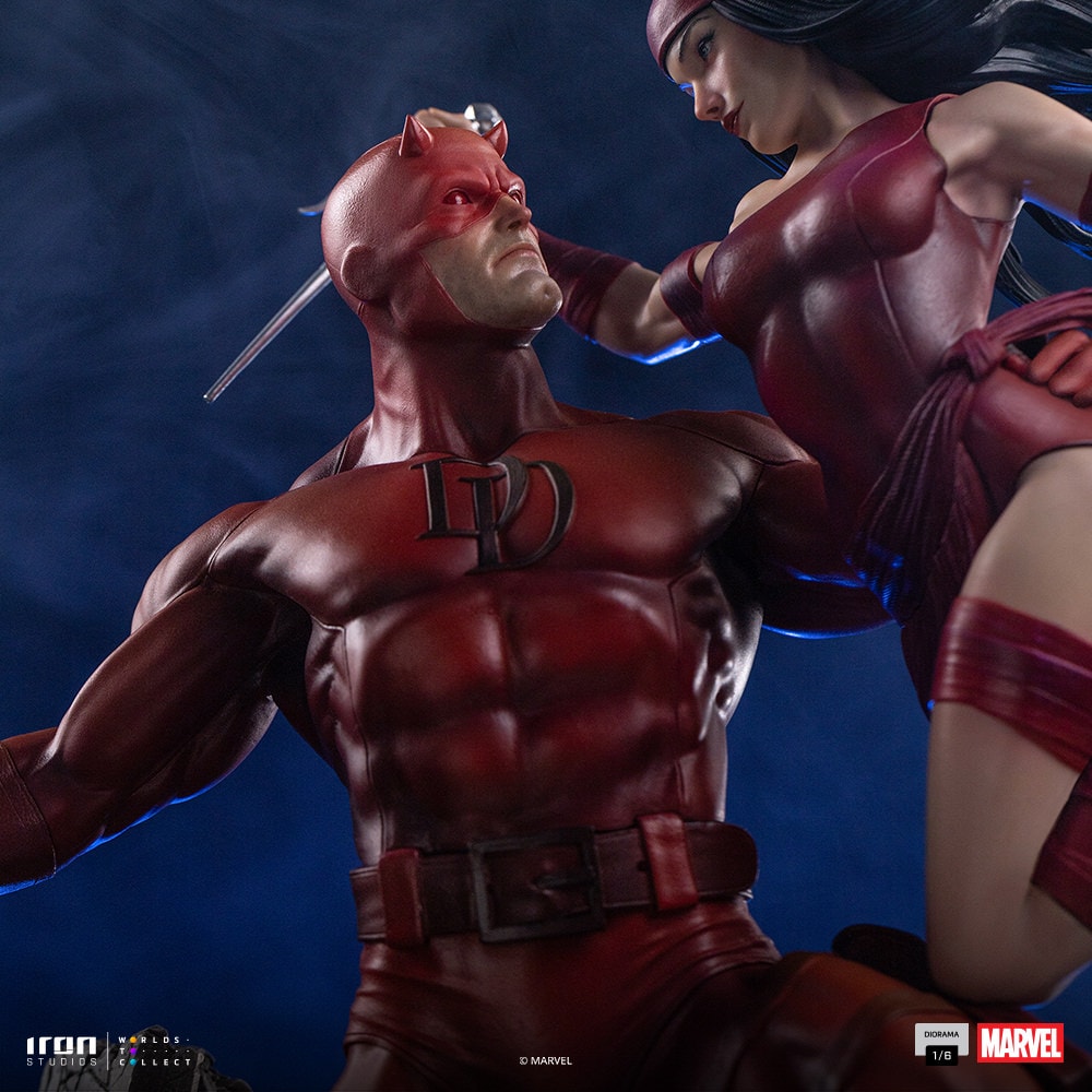 Marvel Daredevil and Elektra Statues  (Prototype Shown) View 3