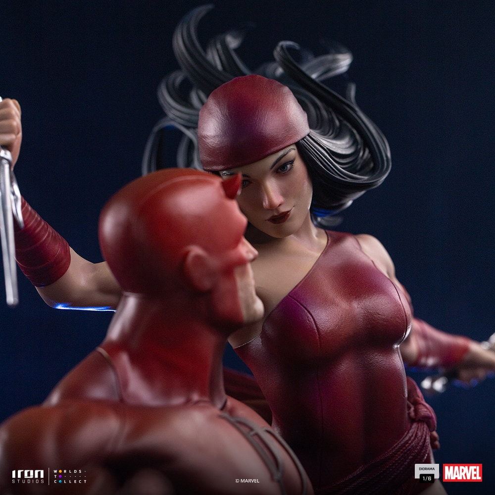 Marvel Daredevil and Elektra Statues  (Prototype Shown) View 5