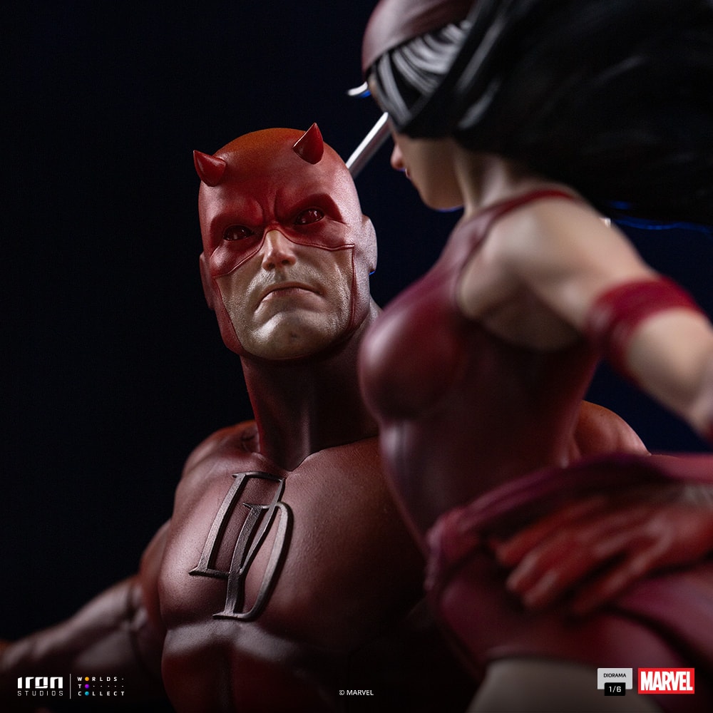 Marvel Daredevil and Elektra Statues  (Prototype Shown) View 7
