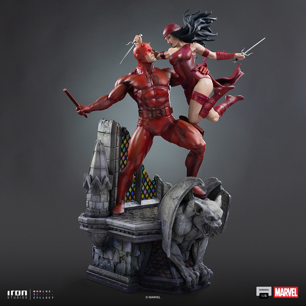Marvel Daredevil and Elektra Statues  (Prototype Shown) View 15
