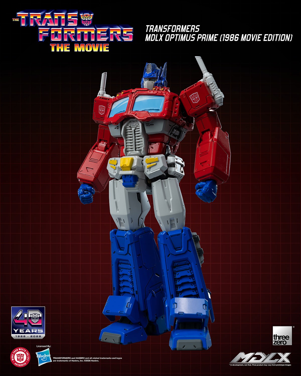 Transformers Optimus Prime (1986 Movie Edition) MDLX Action Figure  (Prototype Shown) View 7