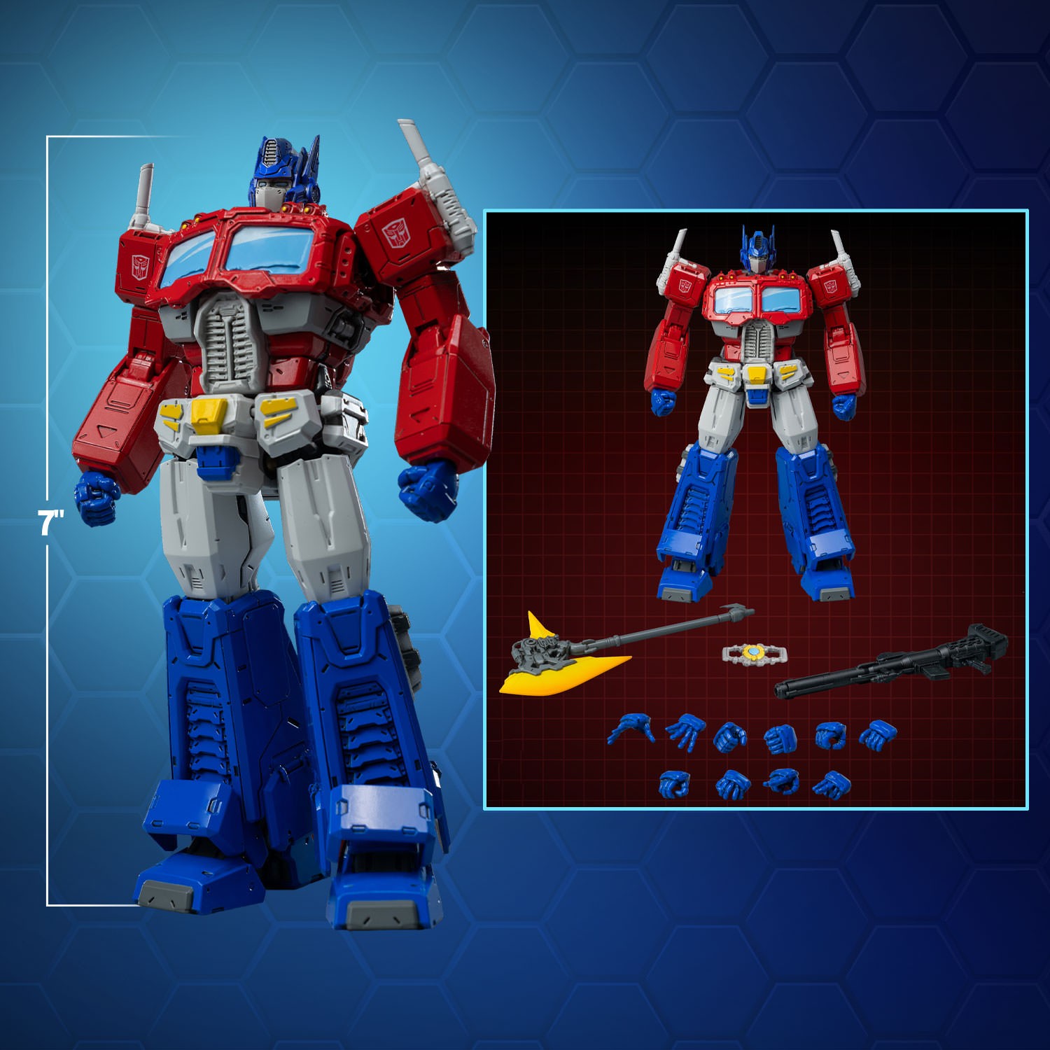 Transformers Optimus Prime (1986 Movie Edition) MDLX Action Figure  (Prototype Shown) View 2