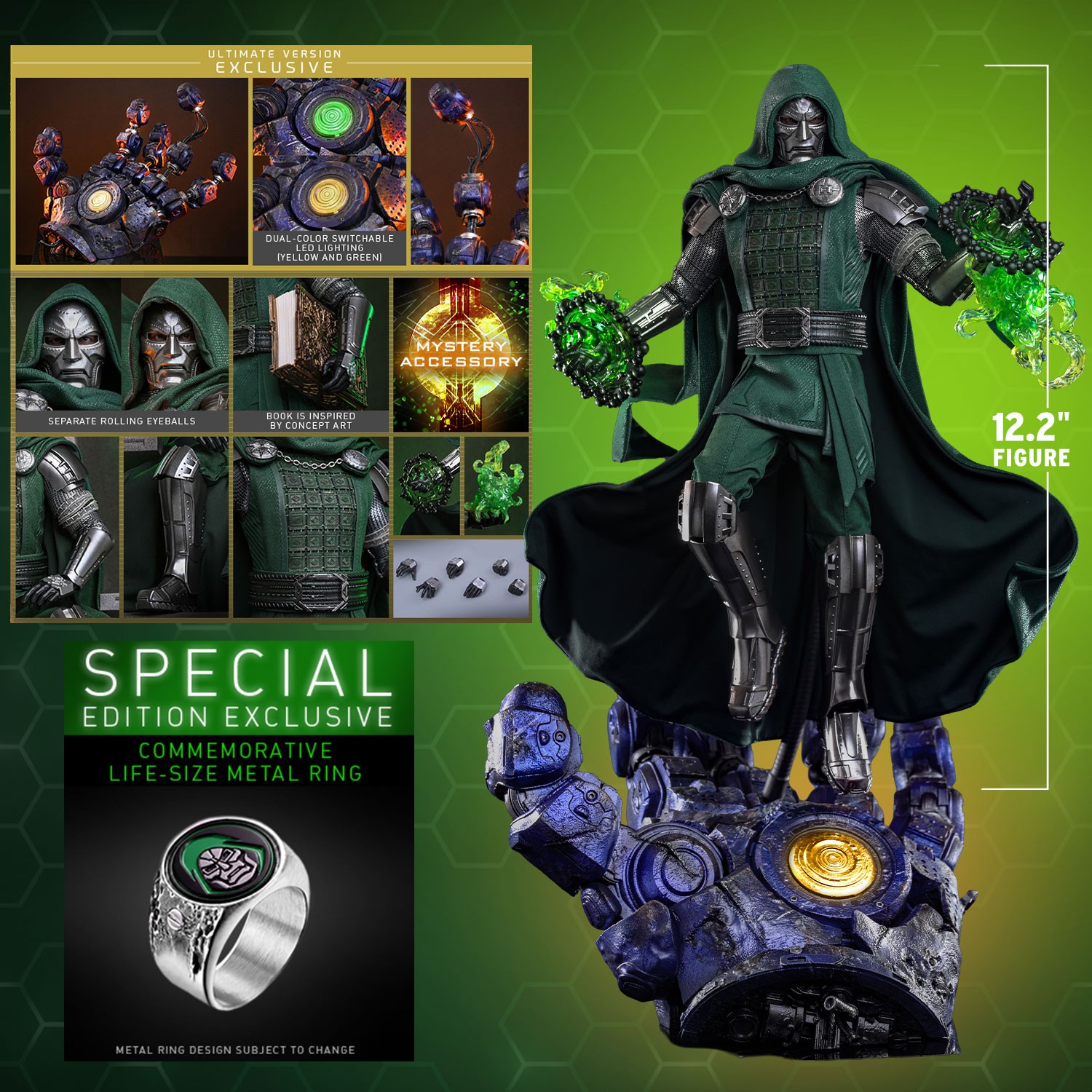Marvel Doctor Doom (Ultimate Version) (Special Edition) Sixth Scale Figure  (Prototype Shown) View 2