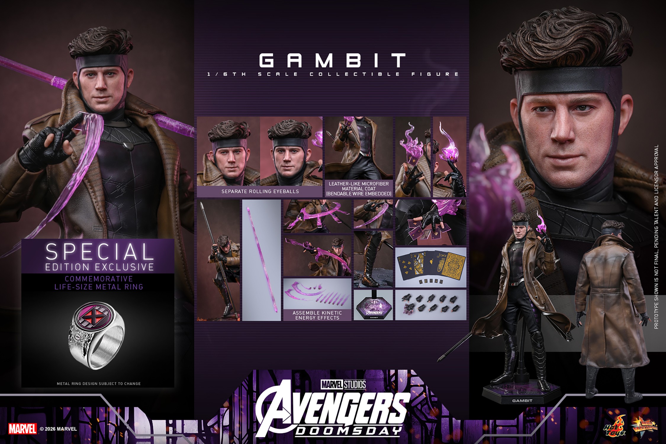 Marvel Gambit (Special Edition) Sixth Scale Figure  (Prototype Shown) View 21