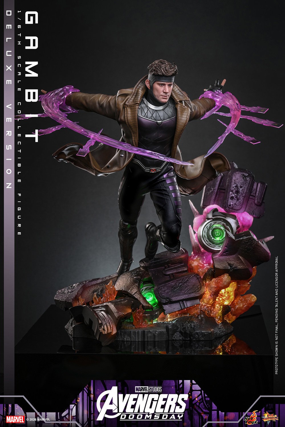 Marvel Gambit (Deluxe Version) (Special Edition) Sixth Scale Figure  (Prototype Shown) View 3