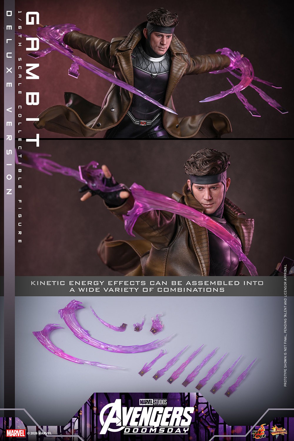 Marvel Gambit (Deluxe Version) (Special Edition) Sixth Scale Figure  (Prototype Shown) View 21