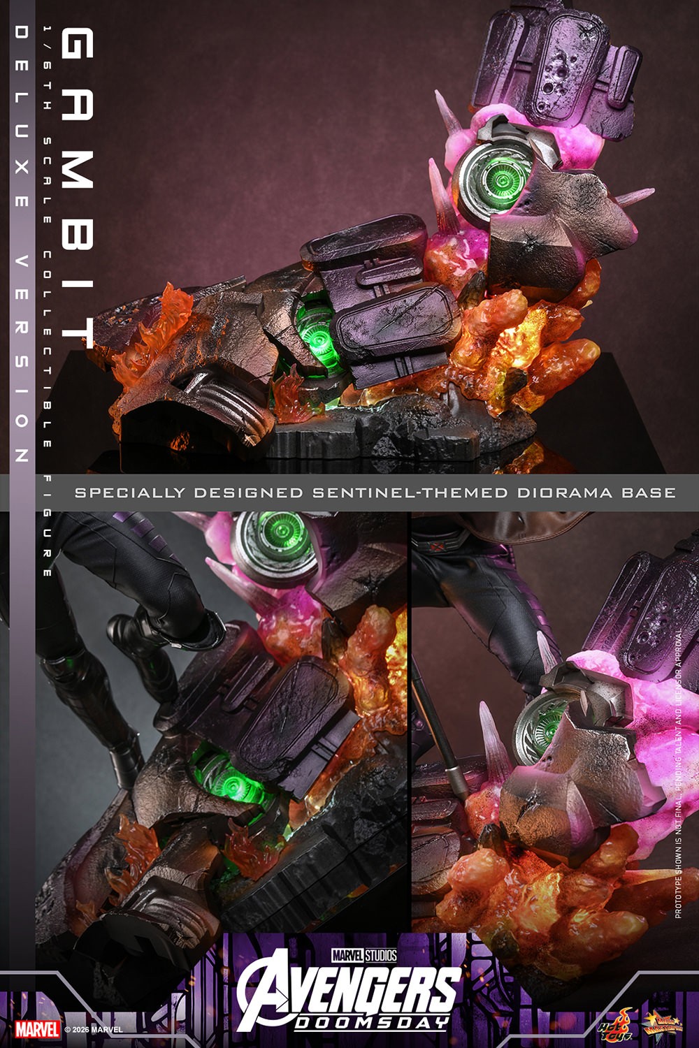 Marvel Gambit (Deluxe Version) (Special Edition) Sixth Scale Figure  (Prototype Shown) View 22