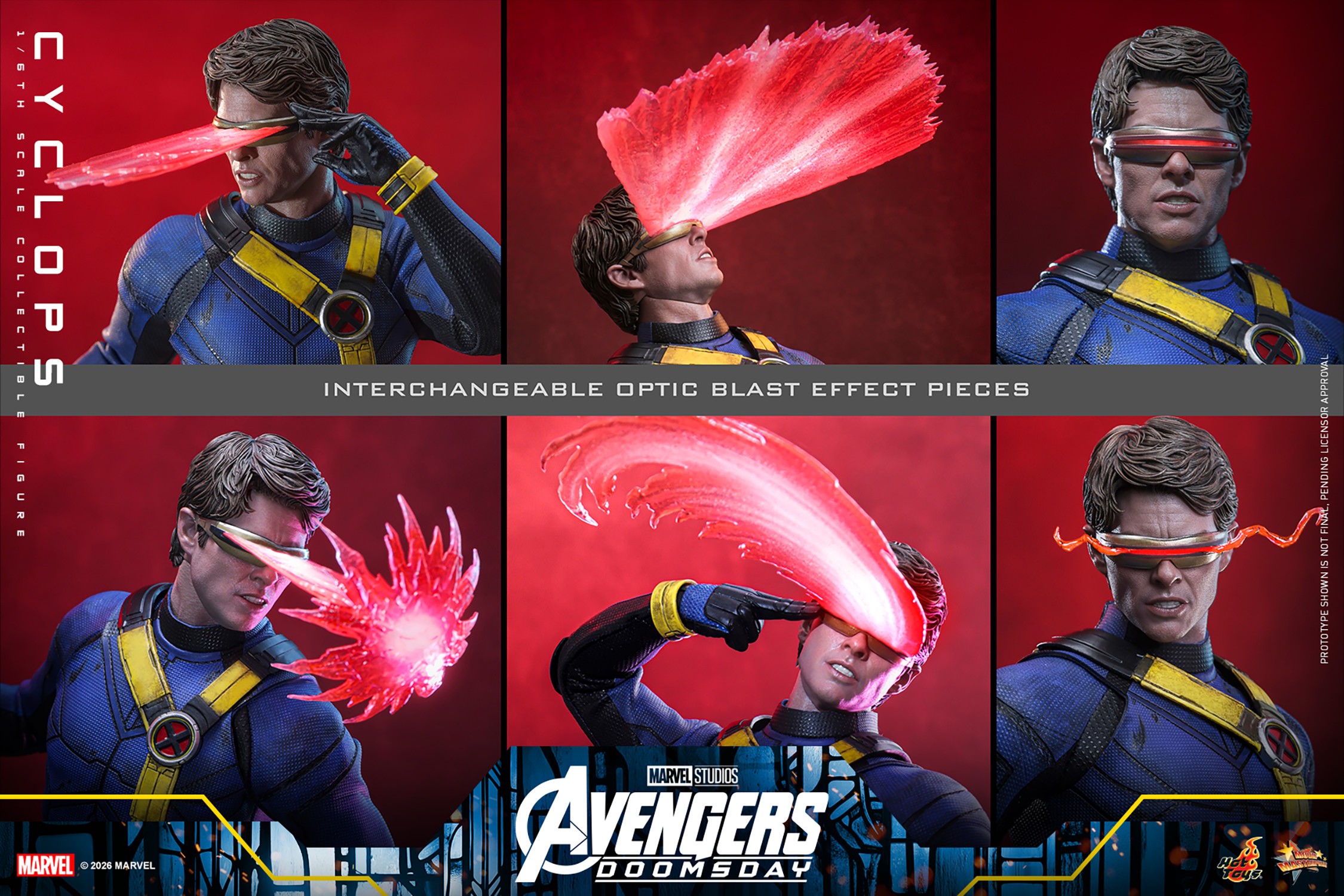 Marvel Cyclops Sixth Scale Figure  (Prototype Shown) View 17