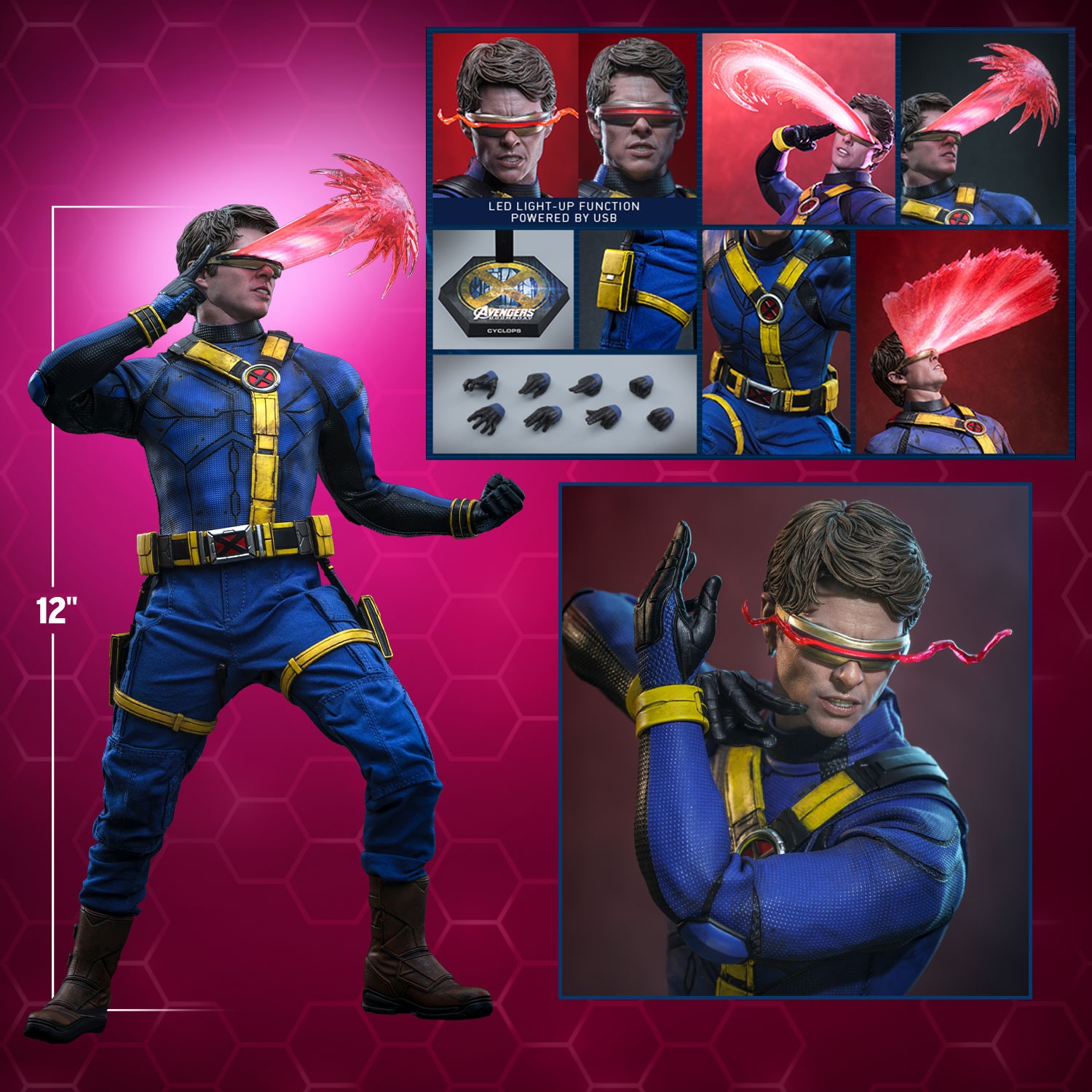 Marvel Cyclops Sixth Scale Figure  (Prototype Shown) View 2