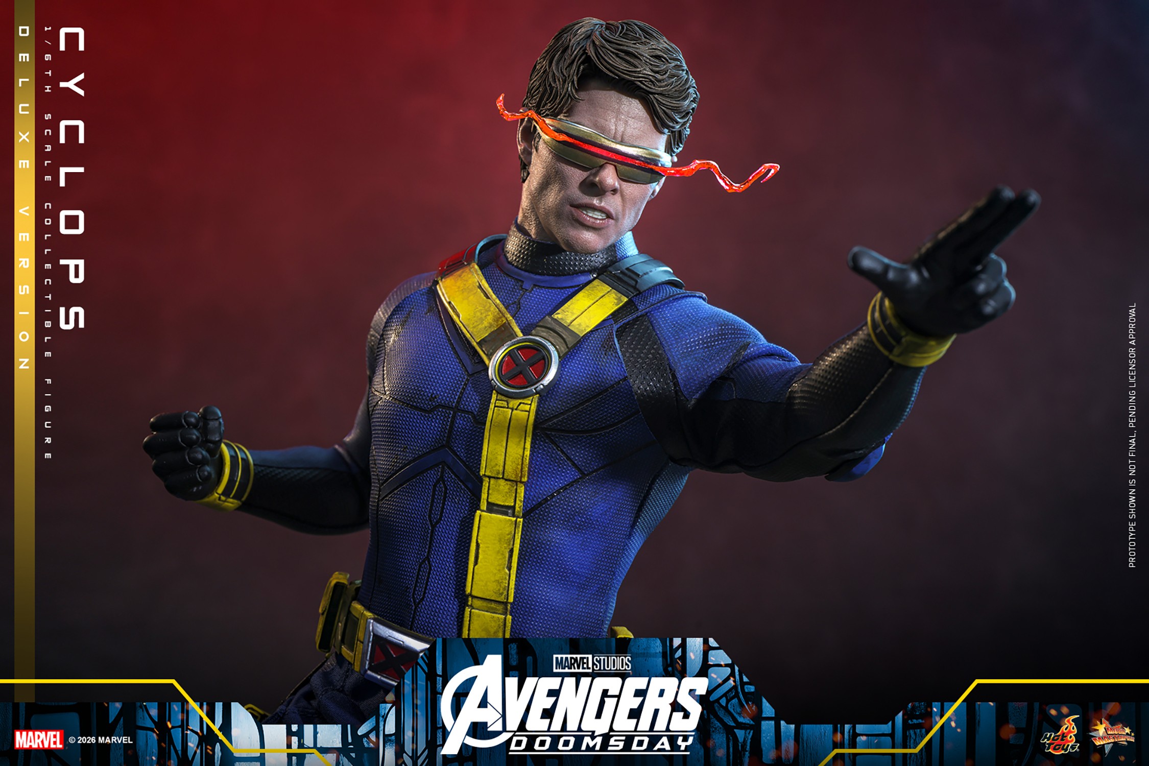 Marvel Cyclops (Deluxe Edition) Sixth Scale Figure  (Prototype Shown) View 3