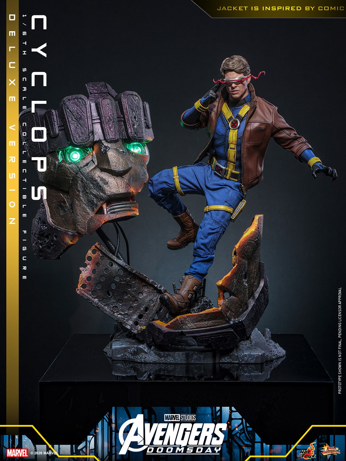 Marvel Cyclops (Deluxe Version) (Special Edition) Sixth Scale Figure  (Prototype Shown) View 4