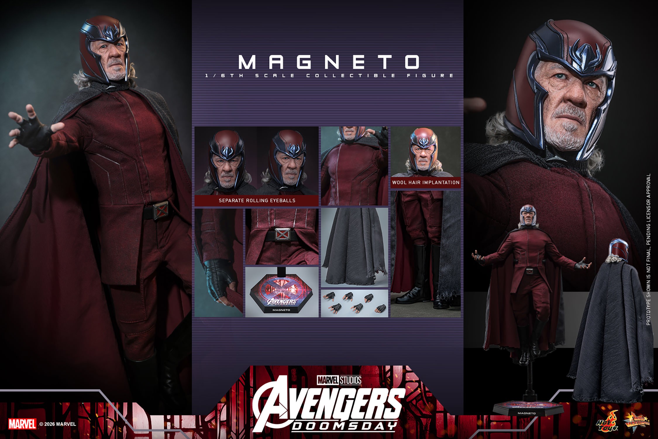 Marvel Magneto Sixth Scale Figure  Collector Edition (Prototype Shown) View 20