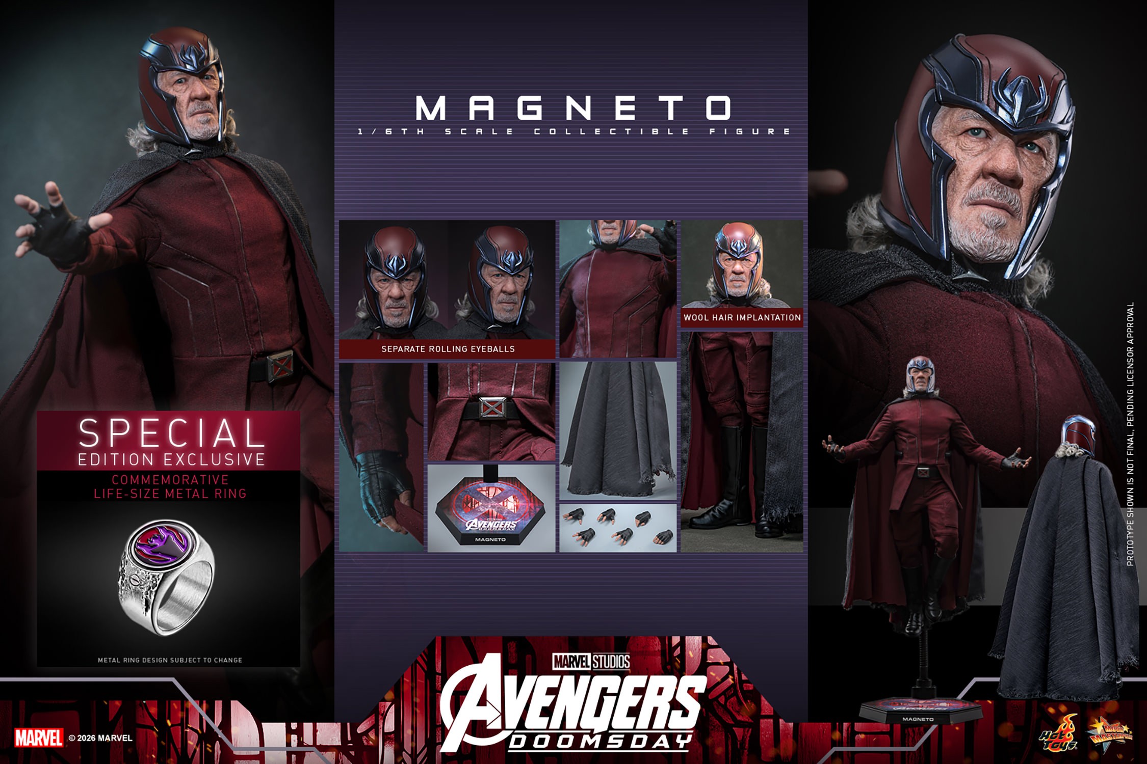 Marvel Magneto (Special Edition) Sixth Scale Figure  (Prototype Shown) View 19
